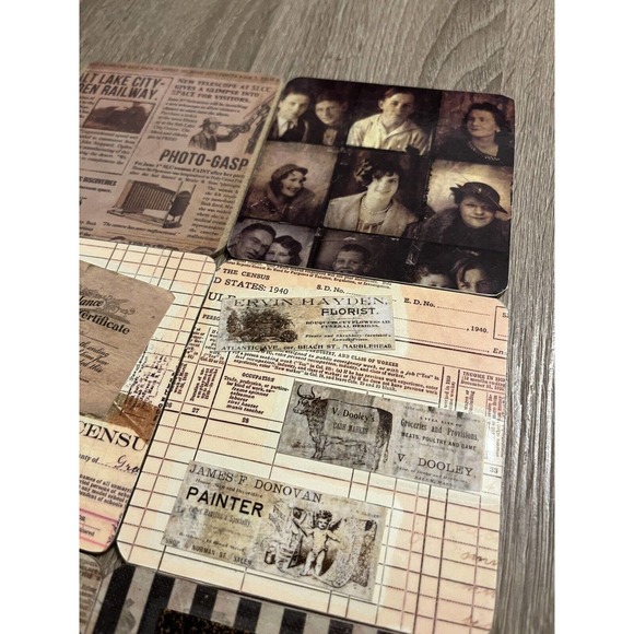 6 Pcs. Handmade Vintage Advertising Reproduction Laminated Drink Coasters - Picture 4 of 6